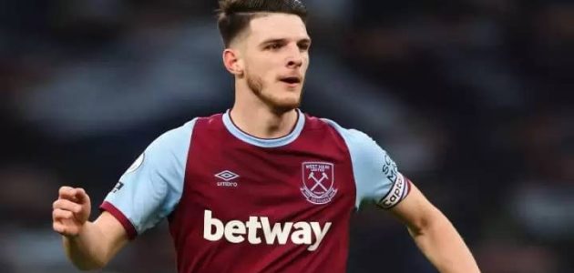 ليفربول يقترب من ضمولاعب خط وسط وست هام يونايتد ديكلان رايس