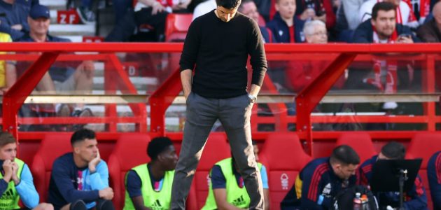 ميكيل أرتيتا قال أن عليه العمل لرفع معنويات لاعبيه بعد الهزيمة 1-0 أمام نوتنغهام